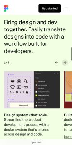 figma mobile landing page